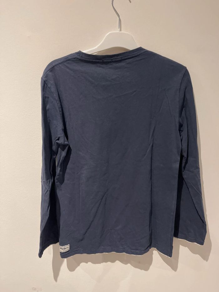 T-shirt manches longues 16 ans pépé jean marine - photo numéro 3