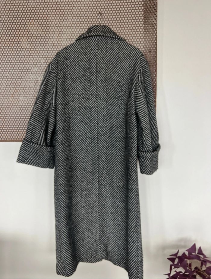 Manteau Zara long S oversize noir en très bon état - photo numéro 7
