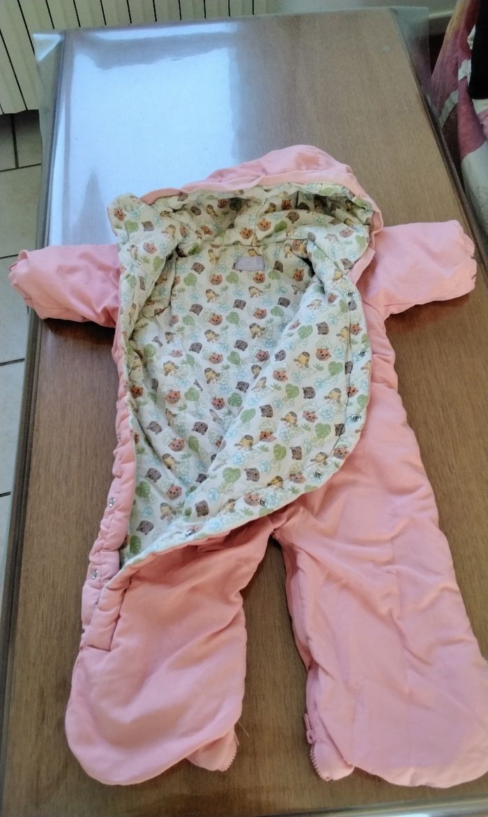 Combinaison , hiver , rose , Premier Câlins , 67 - 74 cm - photo numéro 3