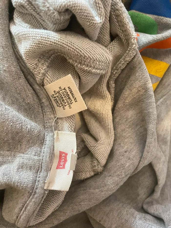 Sweat à capuche Levi’s gris unisexe 🌈 logo coloré vintage - photo numéro 4