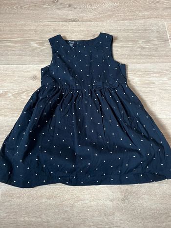 Robe sans manches bleu marine 18mois