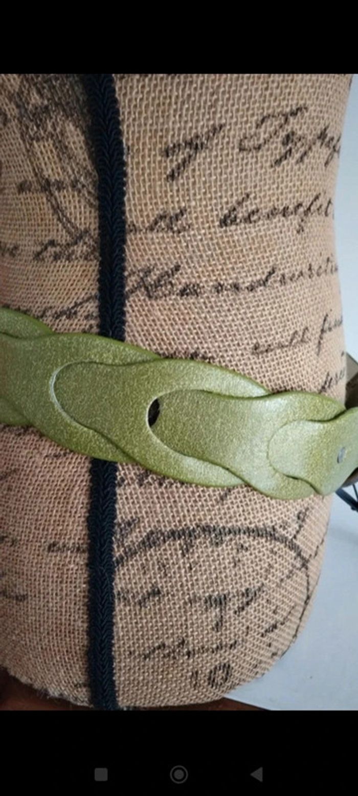 Ceinture verte croisée 90 cm femme - photo numéro 6