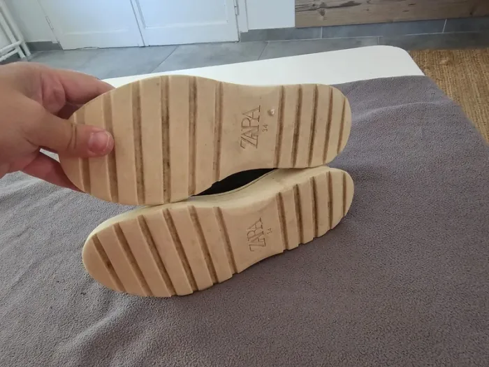 Bottine noir style chaussette taille 34 - photo numéro 7