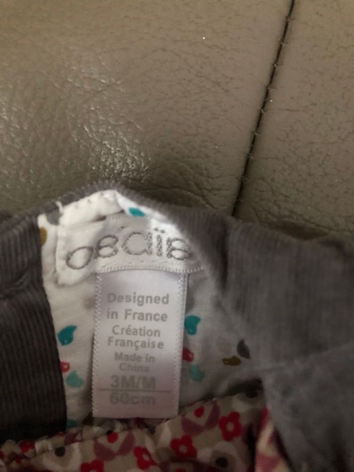 Ensemble gris et rouge fille Obaibi - photo numéro 9