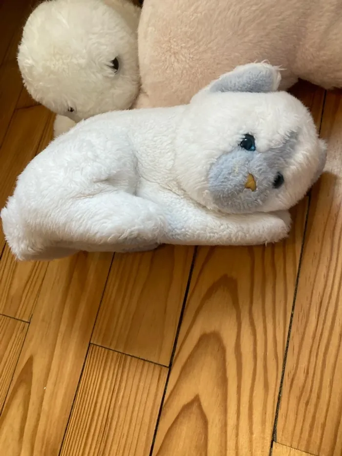 Lot de belles peluches pingouin/chat/phoque - photo numéro 2