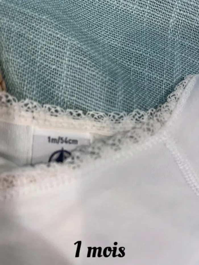 Lot 2 bodies taille 1 mois petit bateau - photo numéro 5