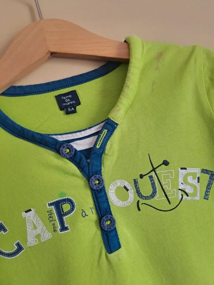 Lot 3 t-shirts garçon 5 ans MC qqs tâches prix mini - photo numéro 12