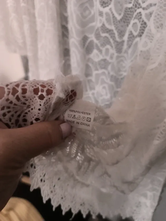 Gilet dentelle blanc - photo numéro 5
