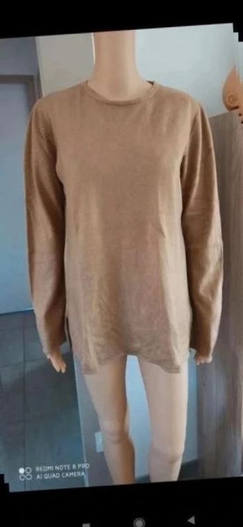 Pull femme camel taille 2 basic one - neuf et tendance
