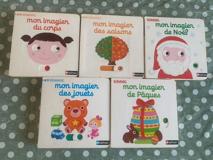 Lot de 5 livres Kididoc 1 à 3 ans