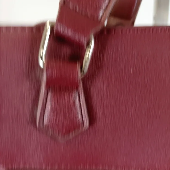 Sac cabas bordeaux grand format – idéal bureau ou quotidien S023 - photo numéro 4