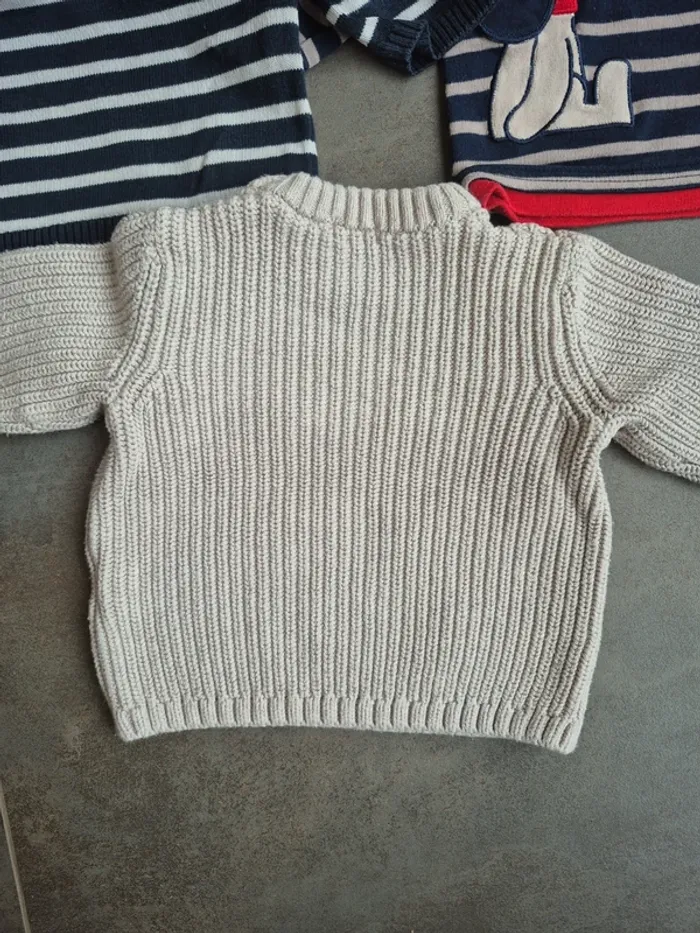 Lot de pulls et vestes 6 mois bébé garçon - photo numéro 3