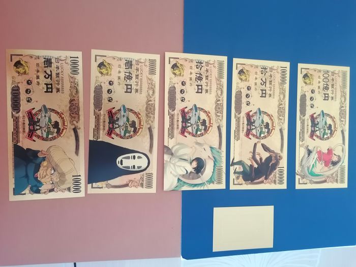 5 billets or Le voyage de Chihiro studio Ghibli - photo numéro 2
