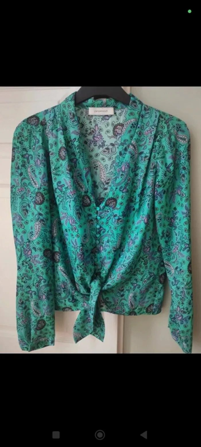 Blouse soyeuse colorée Promod 36