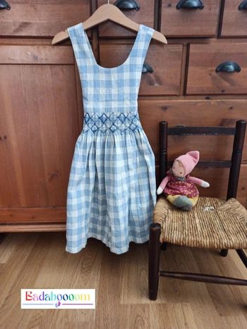 Robe campagne bleue 4 ans tbe