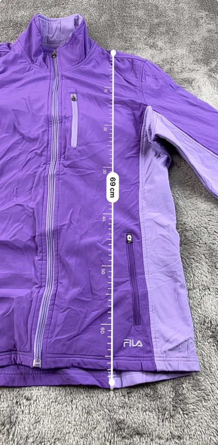 Manteau Fila violet taille L – Femme casual - photo numéro 3