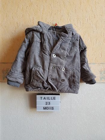 Manteau à capuche garçon taille 2 ans