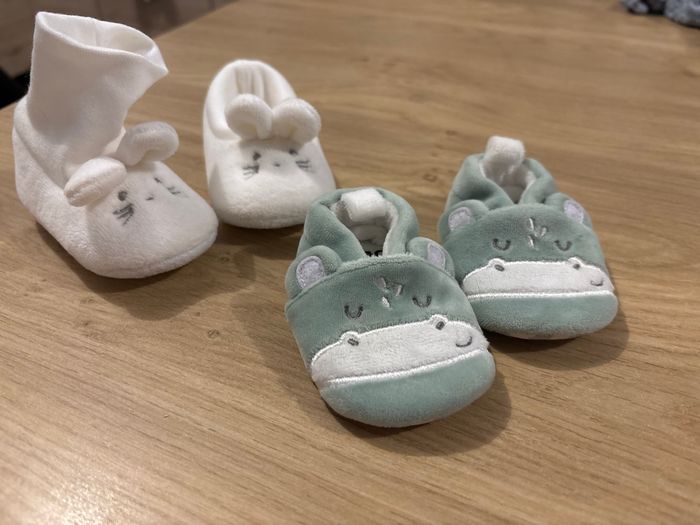 Chaussons  0/3 mois