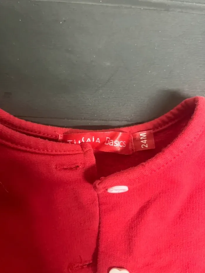 Veste rouge molletonné - photo numéro 2