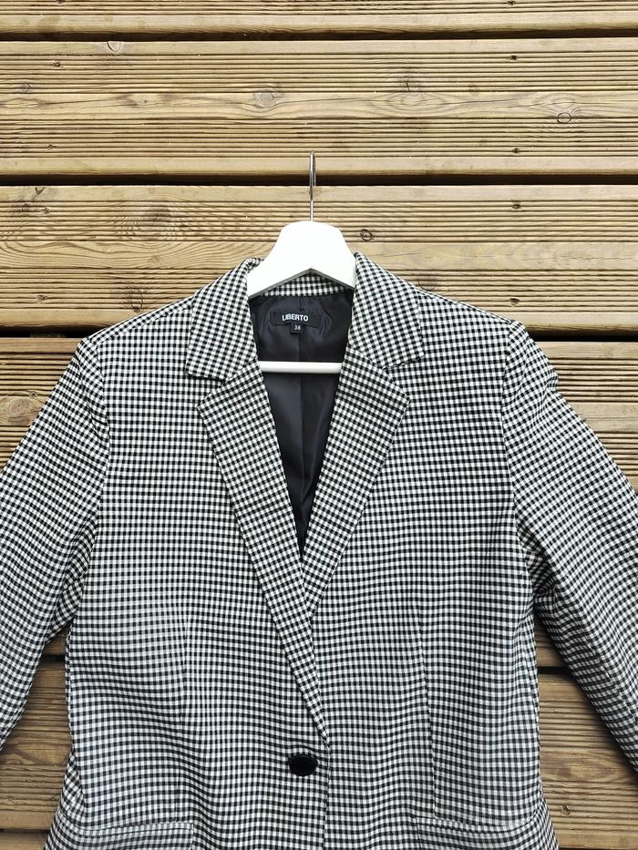 Blazer Femme à Carreaux Liberto – Chic & Intemporel – Taille 38 - photo numéro 5