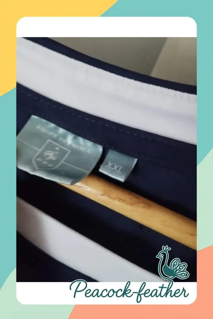 T-shirt bleu FFF xxl - photo numéro 5