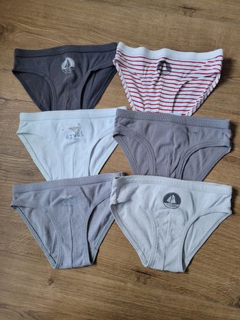 Lot de 6 slips Petit Bateau 