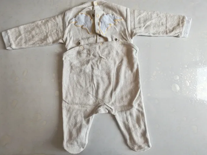 Lot pyjama 12 mois velours coton - photo numéro 7