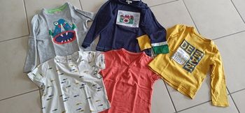 Lot t-shirt manches courtes et manches longues