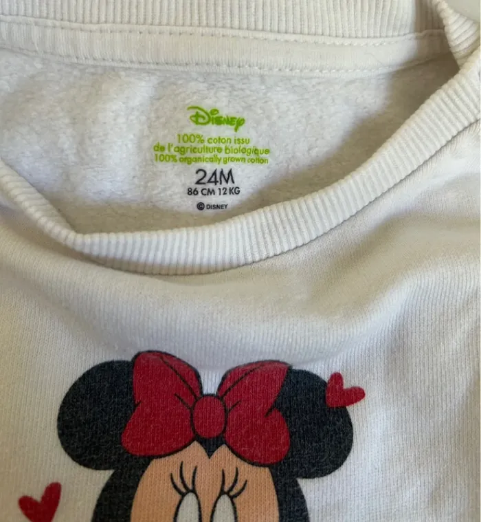 Sweat Minnie fille 24 mois - photo numéro 2