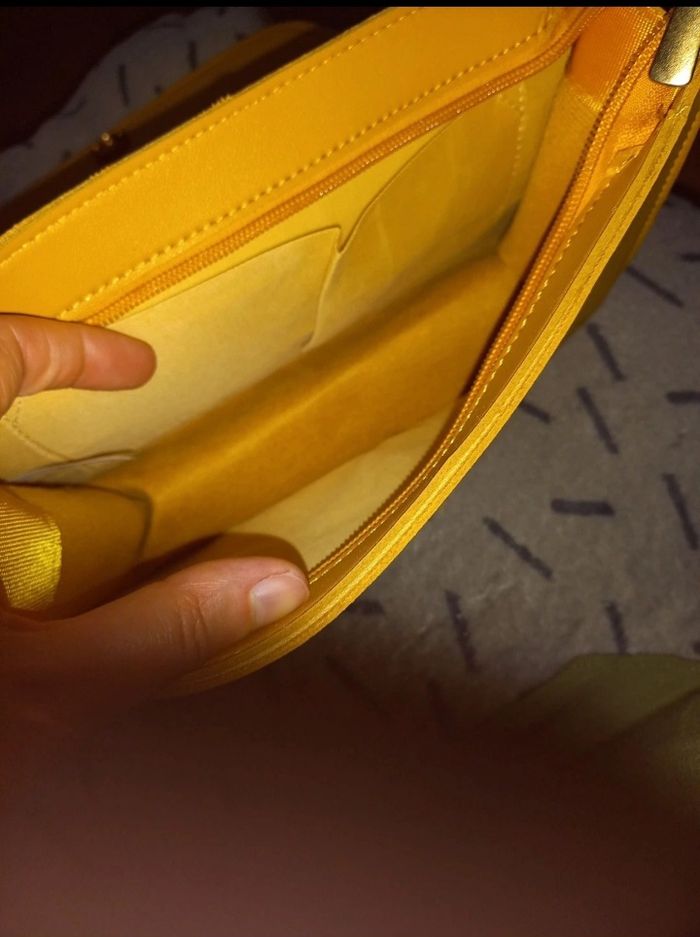 Sac à main jaune moutarde - photo numéro 3
