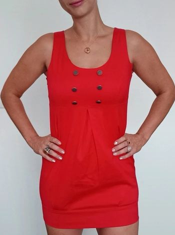 Mini robe rouge façon hôtesse taille 38