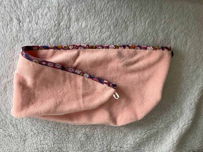 Turban éponge bambou blush - photo numéro 3