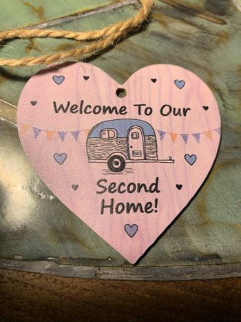 Petite déco coeur welcome caravane