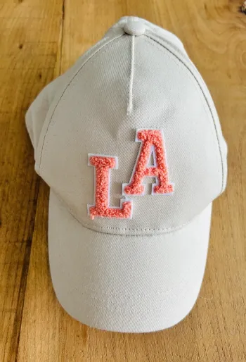 Casquette beige LA fille