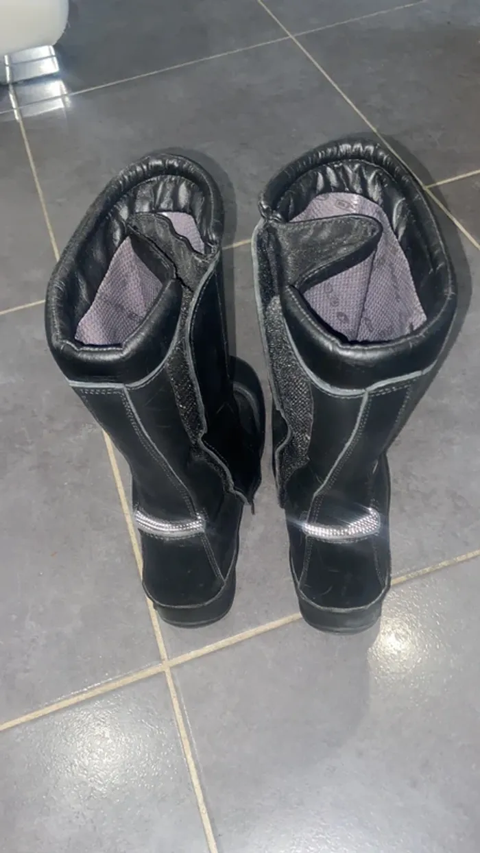 Botte moto cuir - photo numéro 2