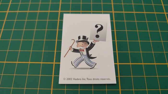 Carte Prends le petit train vert pièce jeu de société Monopoly junior à la fête foraine Hasbro #B83 - photo numéro 2