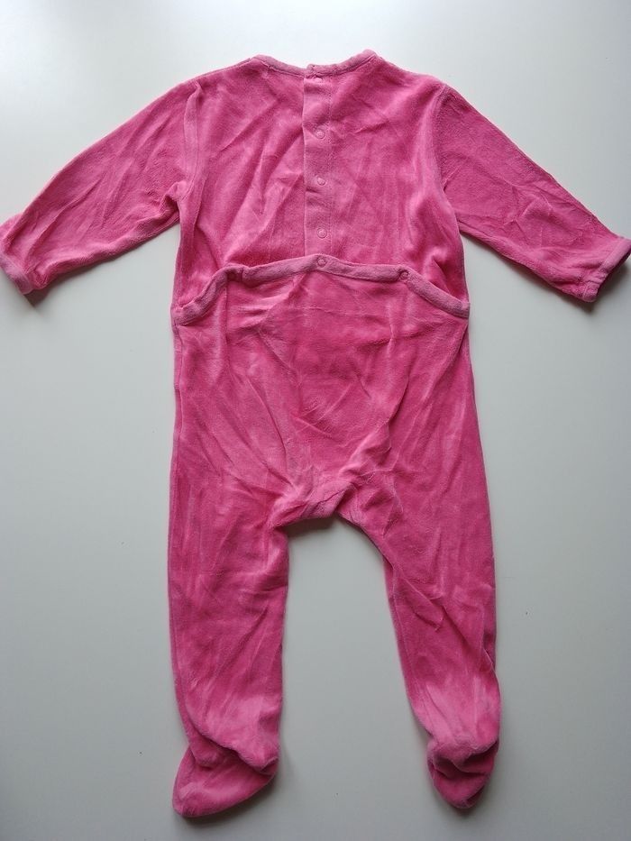 Pyjama en velours une pièce fille 18 mois Kitchoun - photo numéro 4
