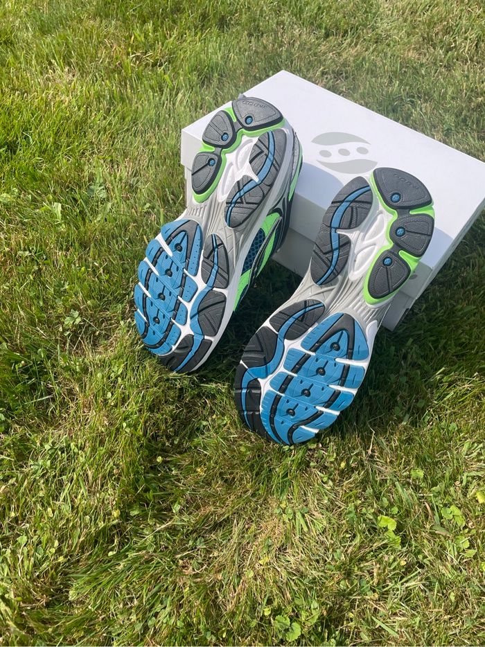 Saucony Progrid Omni 9 Blue / Lime - Homme 46 - photo numéro 5