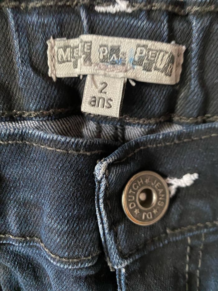 Jeans bleu nuit noir 2 ans Même pas peur