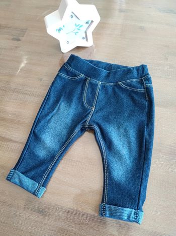 Legging jean bleu
