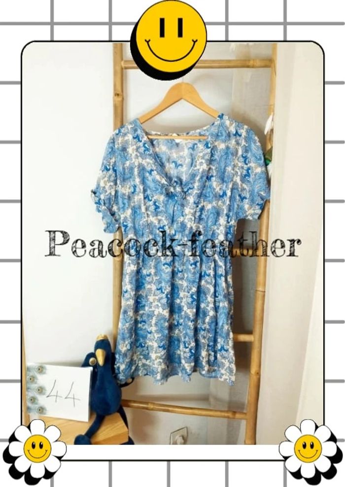 Tunique robe h&M bleue 44