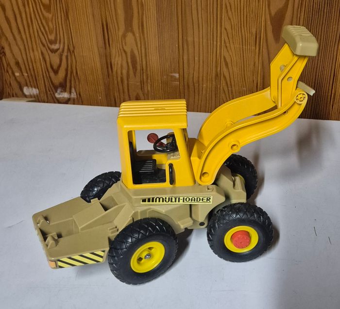 Playmobil 3458 chargeuse sur pngeu engin chantier geobra 1985