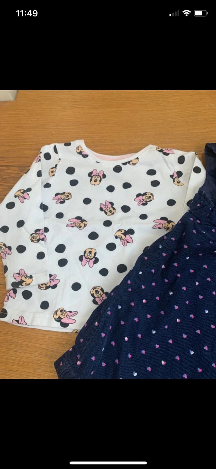 Ensemble 9 mois haut Disney et robe Tissaia - photo numéro 3