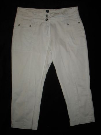 PANTACOURT BLANC "TERRE DE MARINS" - TAILLE 42 - n°01