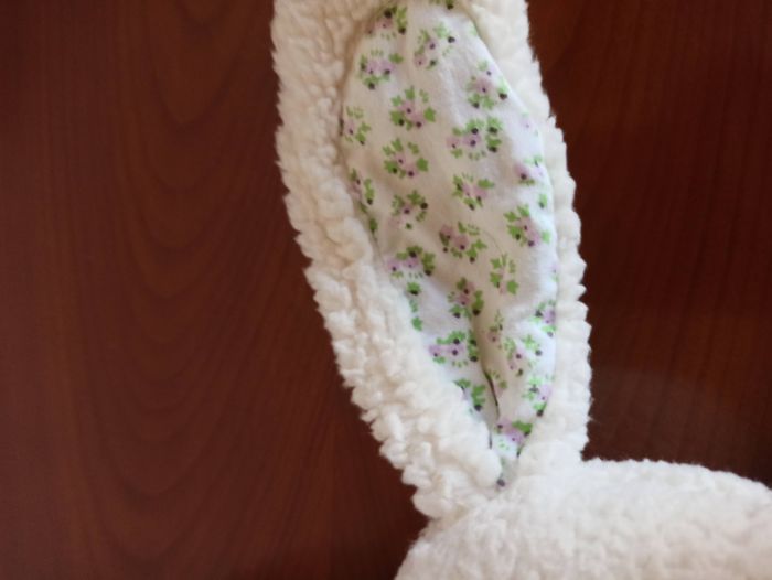 doudou lapin mauve tex - photo numéro 3