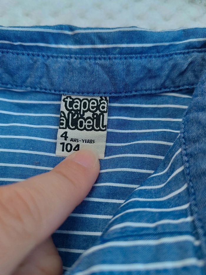 🔸Chemise / Chemisette Tape à l’œil – 4 ans🔸 - photo numéro 3