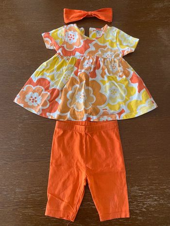 Ensemble tunique + legging + bandeau été