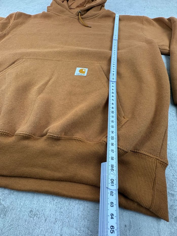 Carharrt Sweat à capuche - hoodie vintage workwear reworked | Taille M | Camel - photo numéro 10