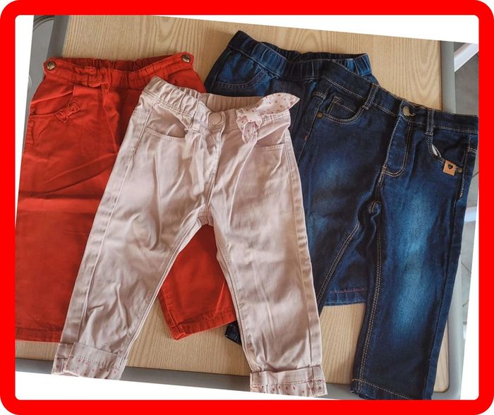 Lot de 4 pantalon jeans