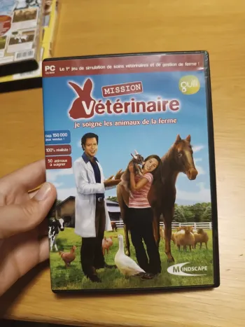 Jeu mission vétérinaire je soigne les animaux de la ferme pc cd-rom